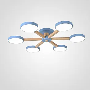 Люстра на штанге Imperiumloft TURNA Blue TURNA01