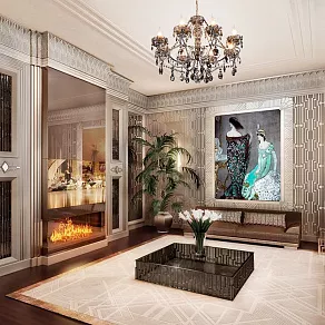 Потолочная люстра Eurosvet Teodore 10103/8 хром/дымчатый хрусталь Strotskis