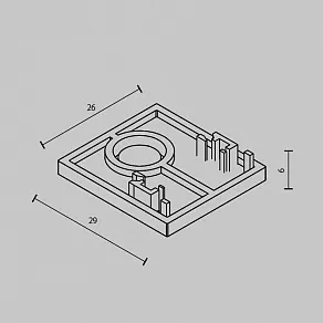 Заглушка для трека Maytoni Accessories for tracks Exility TRAM034EC-41W