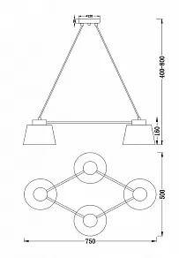 Подвесная люстра Freya Barbara FR5004PL-04CH