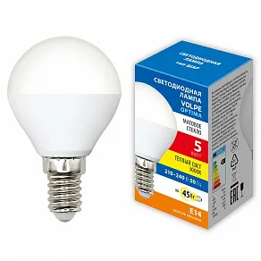 Лампа светодиодная Volpe  E14 5Вт 3000K UL-00008812