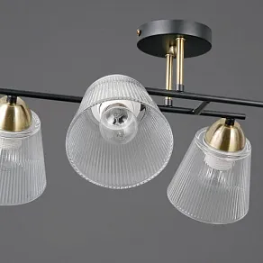 Люстра на штанге ILLUMICO IL0845 IL0845-4CSQ-25BKAB ELITE