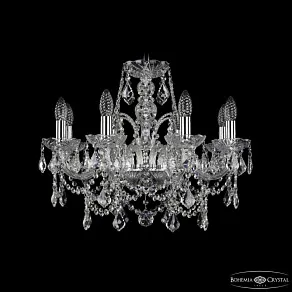 Подвесная люстра Bohemia Ivele Crystal 1411 1411/8/195 Ni Leafs