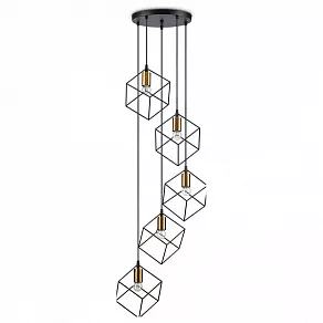 Подвесной светильник Ideal Lux Ice ICE SP5 NERO