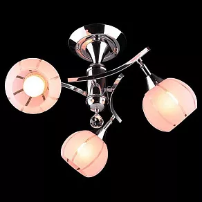 Люстра на штанге Eurosvet 3353-3457 3353/3 хром/розовый