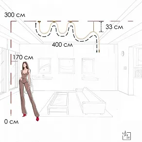 Подвесной светильник Loft it Thread 10388B Brass