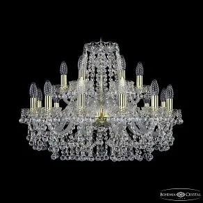 Подвесная люстра Bohemia Ivele Crystal 1409 1409/12+6/240 G