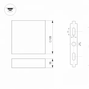 Накладной светильник Arlight QUADRO 029474(1)