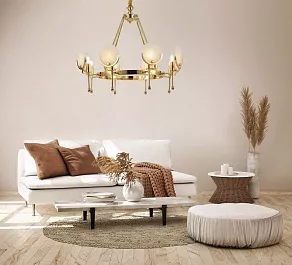 Подвесная люстра LUMINA DECO Montego LDP 8010-8 F.GD