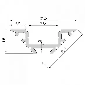 Профиль накладной Deko-Light AV-04-12 970411