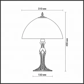 Настольная лампа декоративная Odeon Light Gibis 2640/1T