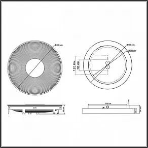 Накладной светильник Sonex Quantum 7752/25L