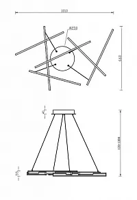Подвесной светильник Maytoni Line MOD016PL-L75B