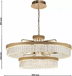 Подвесная люстра Favourite Visconte 4304-10P