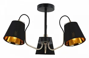 Люстра на штанге ILLUMICO  IL6120-3COU-79 BK GD