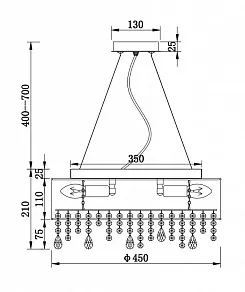 Подвесной светильник Maytoni Manfred MOD600PL-06W