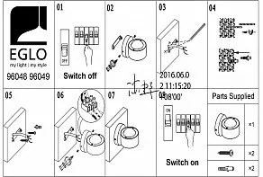 Бра Eglo ПРОМО Ono 2 96049