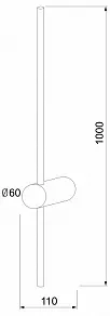 Бра Elektrostandard Cane Cane LED белый (MRL LED 1121)