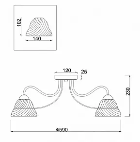 Потолочная люстра Freya Berta FR2013CL-05N