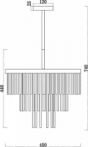 Люстра на штанге Favourite Massae 3053-6P