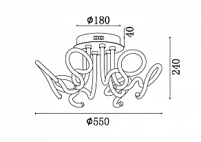Потолочная люстра Freya Timeless FR6045CL-L54CH
