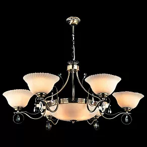 Подвесная люстра Eurosvet 29850 29850/6+3 античная бронза