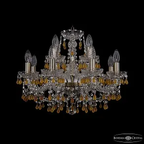 Подвесная люстра Bohemia Ivele Crystal 1410 1410/8+4/195 Pa V1003