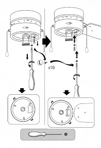 Светильник с вентилятором Globo Marva 332