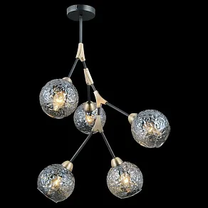 Люстра на штанге ILLUMICO  IL0263-5PSQ-79 BK AB