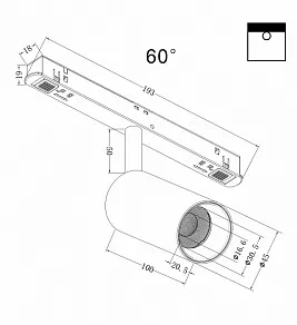Светильник на штанге Maytoni Focus LED TR032-4-5W3K-W-DS-B