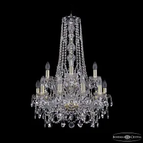 Подвесная люстра Bohemia Ivele Crystal 1411 1411/10+5/195/h-83/2d G