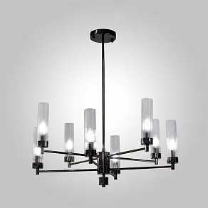 Люстра на штанге AM-Group INDIGO INDIGO SP8 PEARL BLACK