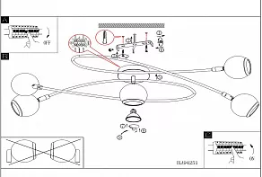 Потолочная люстра Eglo Locanda 94251