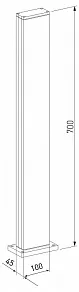 Наземный низкий светильник Elektrostandard Flat 1538 TECHNO LED