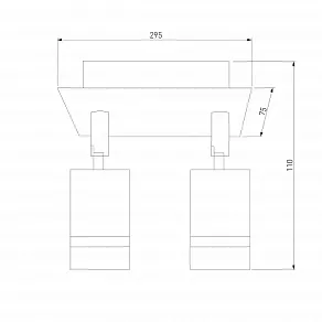 Спот Eurosvet Fleur 20066/2 черный/золото 10W