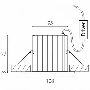 Встраиваемый светильник Lightstar Ciclone 385147