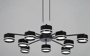 Подвесная люстра Reluce  19490-0.4-5+5 Black