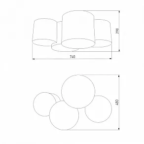 Накладной светильник TK Lighting Mona 3446 Mona Black/Gold