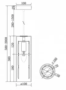 Подвесной светильник Maytoni Wonderland MOD313PL-01CH
