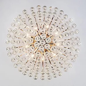 Потолочная люстра Eurosvet Ostiniya 3299/9 золото/прозрачный хрусталь Strotskis