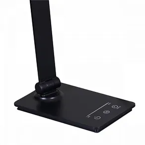 Настольная лампа офисная Reluce 02088-1 02088-0.7-01T BK (USB)