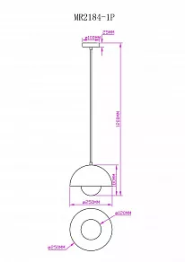 Подвесной светильник MyFar Dorothy MR2184-1P