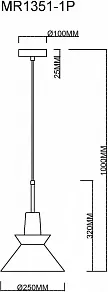 Подвесной светильник MyFar Kristina MR1351-1P