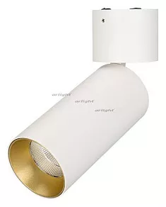 Светильник на штанге Arlight SP-POLO-SURFACE-FLAP-R65-8W White5000 (WH-GD, 40 deg) 027541