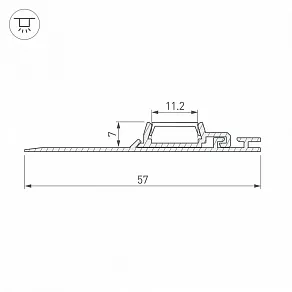 Профиль Arlight PAK-FLAT-2000 021719
