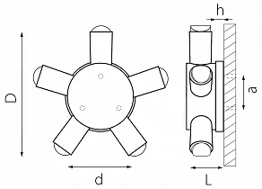 Накладной светильник Lightstar Dito 380653