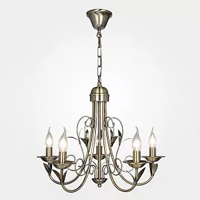 Подвесная люстра Eurosvet 60050 60050/5 античная бронза