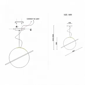 Подвесной светильник Imperiumloft PARMA parma01