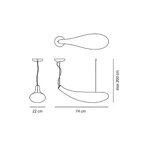 Подвесной светильник Artemide  1629010A