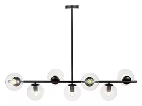 Люстра на штанге LUMINA DECO Fredica LDP 6030-7 BK+PR